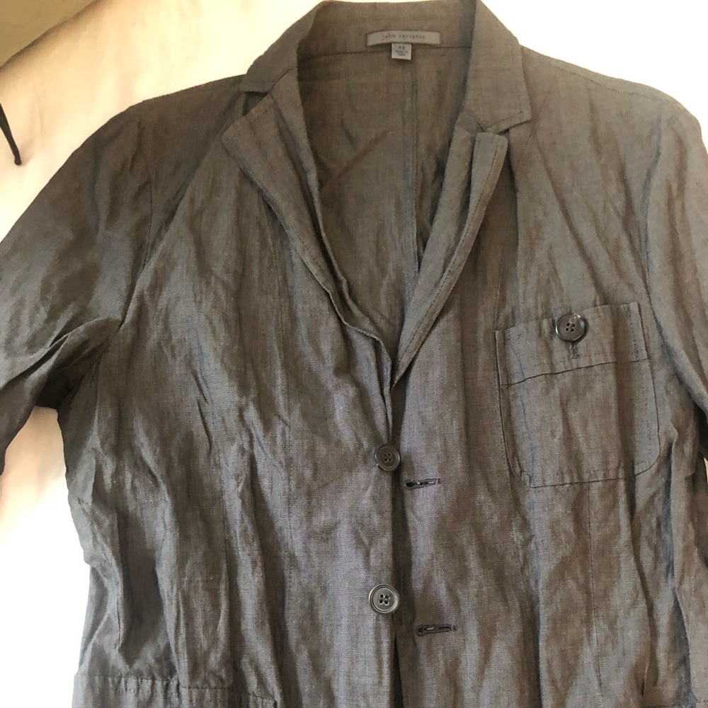 John Varvatos men’s metallic cotton blazer Size 48